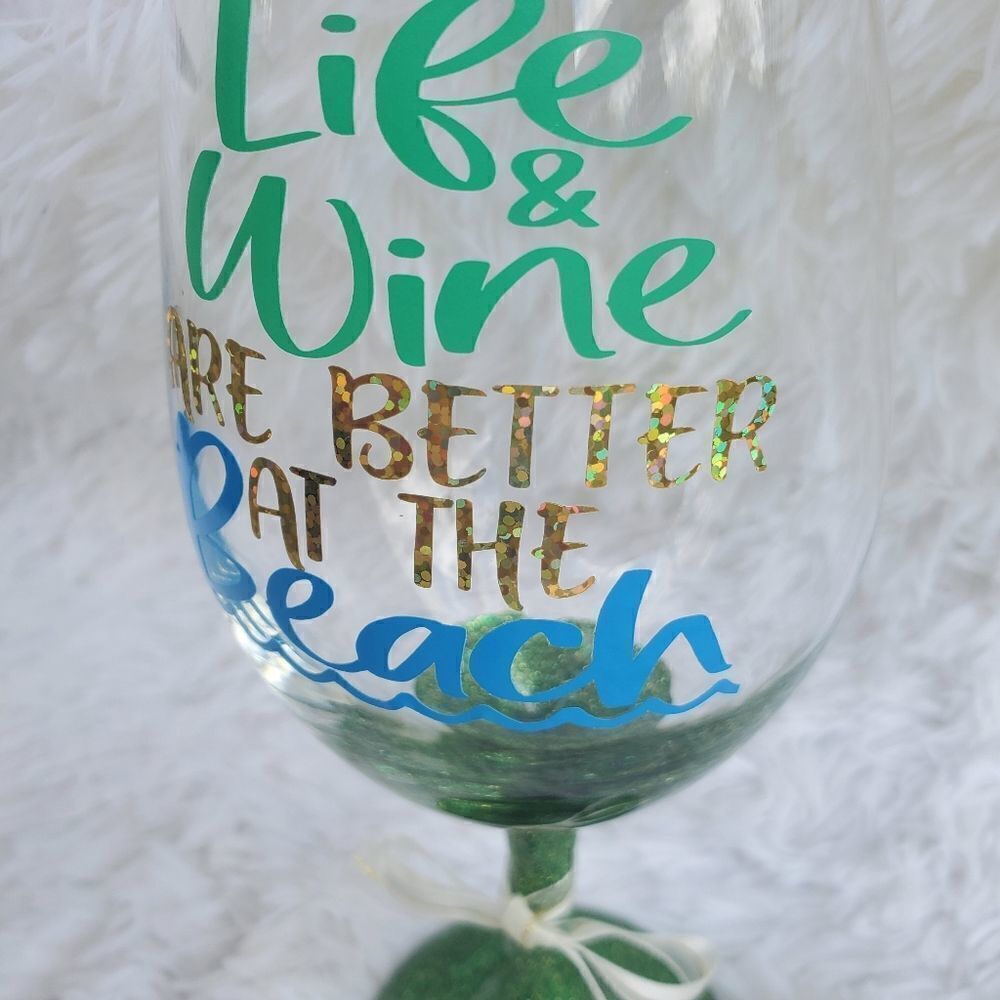 Life & Wine Are Better At The Beach Wine Glass